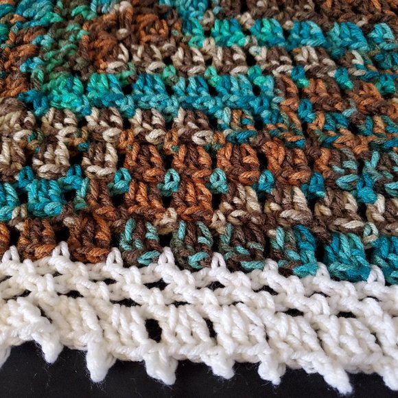 Crochet In the Reef Baby Blanket/New - Picture 4 of 5